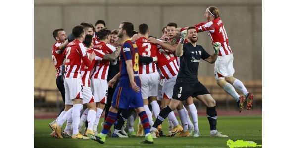 Athletic Club de Bilbao porazil Barcelonu a vyhrál třetí španělský Superpohár